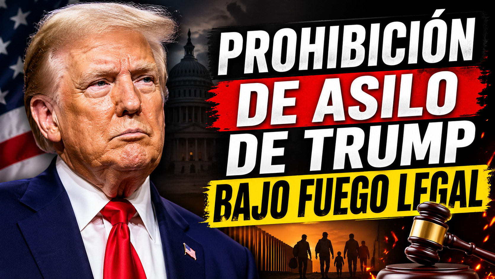 Prohibición de Asilo de Trump Bajo Fuego Legal Corte de Apelaciones y Crisis Migratoria 2026