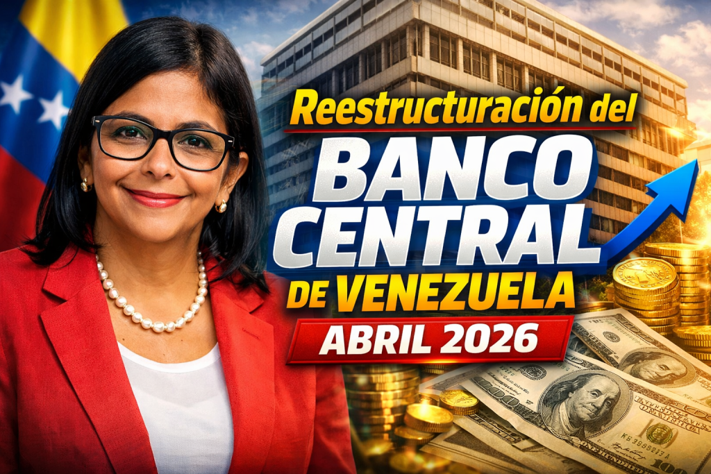 Reestructuración del Banco Central de Venezuela abril 2026 claves del cambio en la presidencia y su impacto económico